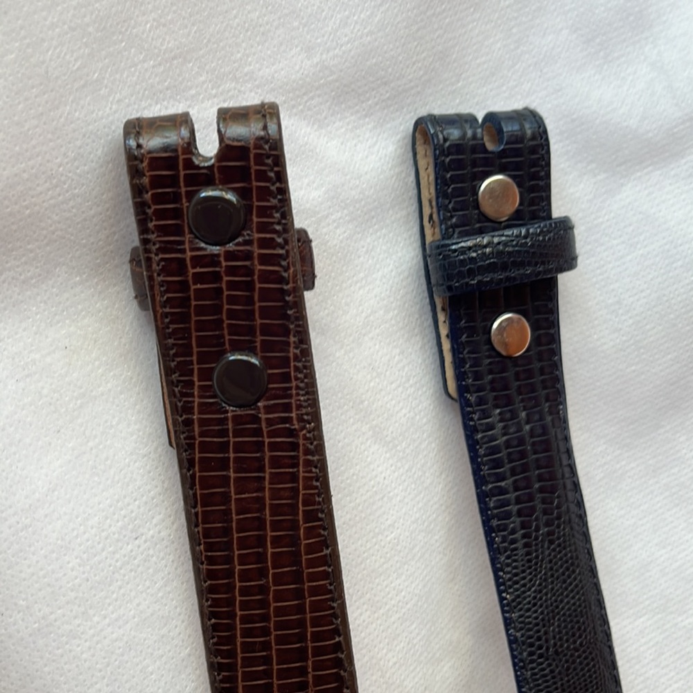 Lot of Two Judith Jack Men’s Genuine Leather Belts